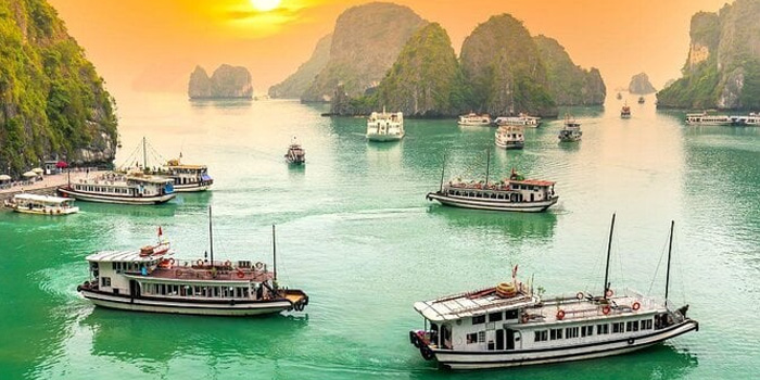 halong-bay-sunset