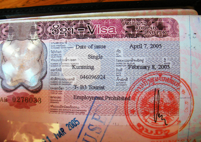 Laos tourist visa